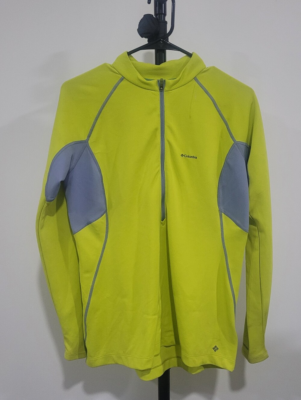 Columbia Women's Neon Lime & Gray Performance Half-Zip Jacket Insect Blocker